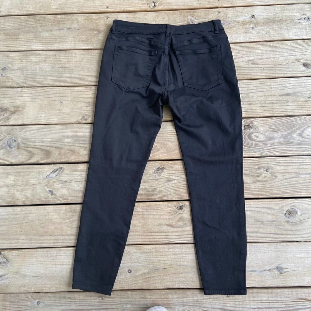 DL1961 Midrise Instasculpt Ankle Skinny Jeans Black Size 32